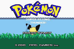 Pokemon Super Rising Thunder (alpha 2) Title Screen
